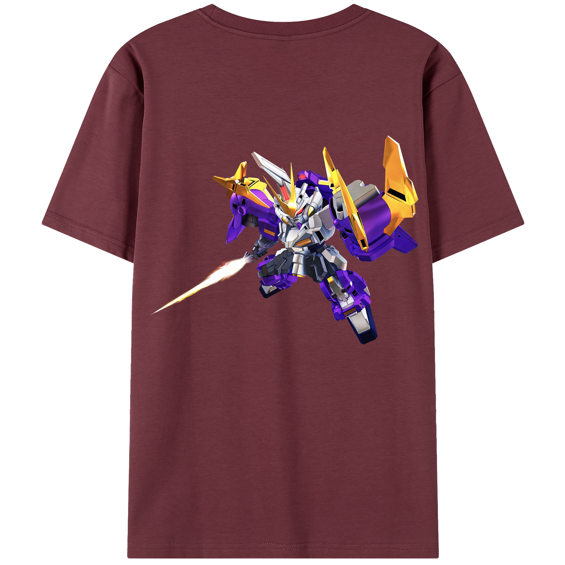 （画像用） 機動戦士ガンダム Mobile Suit Gundam 綿100％半袖Tシャツ（背面プリント）